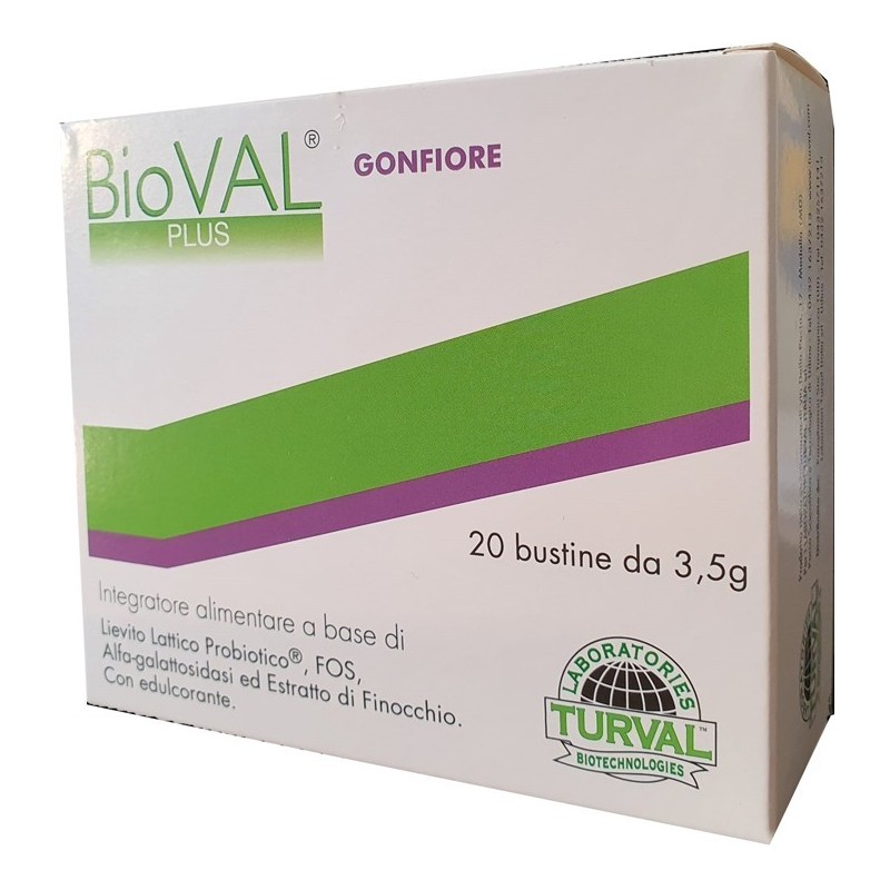 Laboratori Turval Italia Bioval Plus Gonfiore 20 Bustine