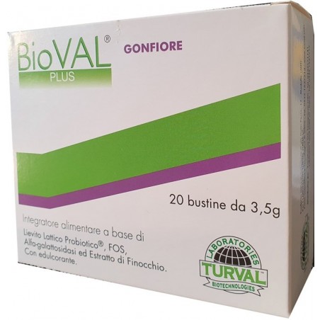 Laboratori Turval Italia Bioval Plus Gonfiore 20 Bustine