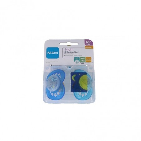 Bamed Baby Italia Mam Air Succhietto 16+ Mesi Silicone Doppio Maschio