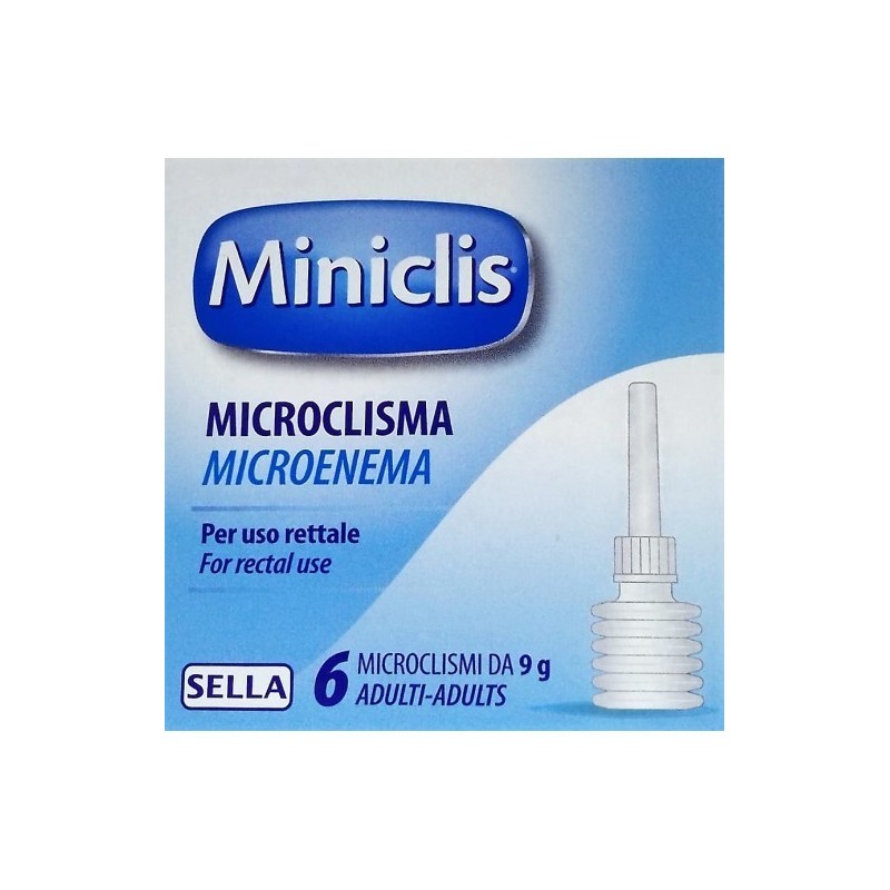 Sella Miniclis Adulti 9g 6 Microclismi Cl Ii