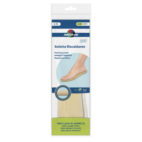 Pietrasanta Pharma Master-aid Footcare Soletta Riscaldante Ritagliabile 2 Pezzi