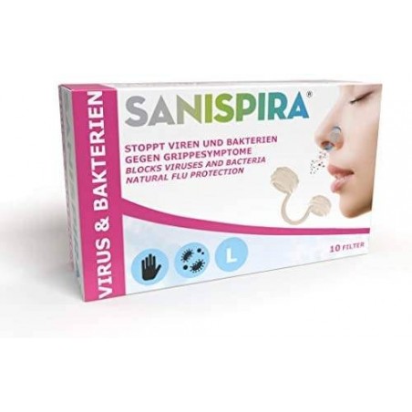 Polifarma Sanispira Visur & Batteri Filtro Nasale Large 10 Pezzi