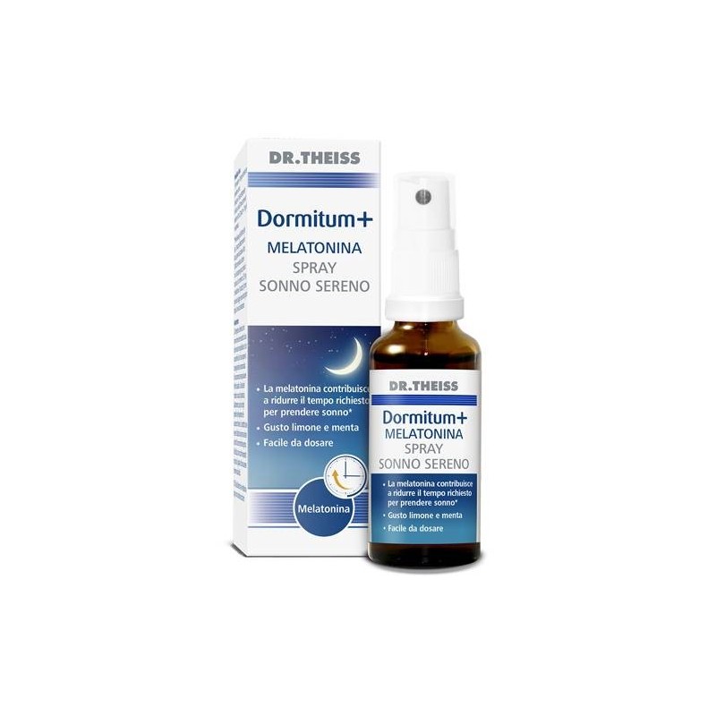 Naturwaren Italia Dr Theiss Dormitum + Melatonina Spray Sonno Sereno 30 Ml