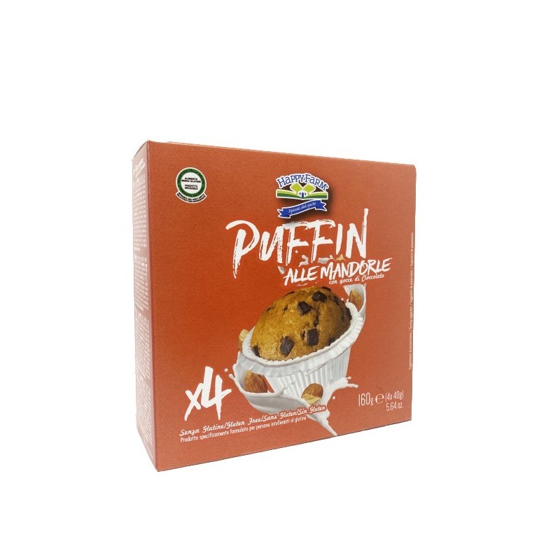 Happy Farm Puffin Mandorle Gocce Cioccolato 160 G