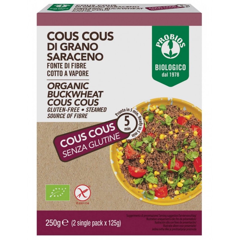 Probios Societa' Benefit Probios Altri Cereali Easy Cous Cous Saraceno 250 G