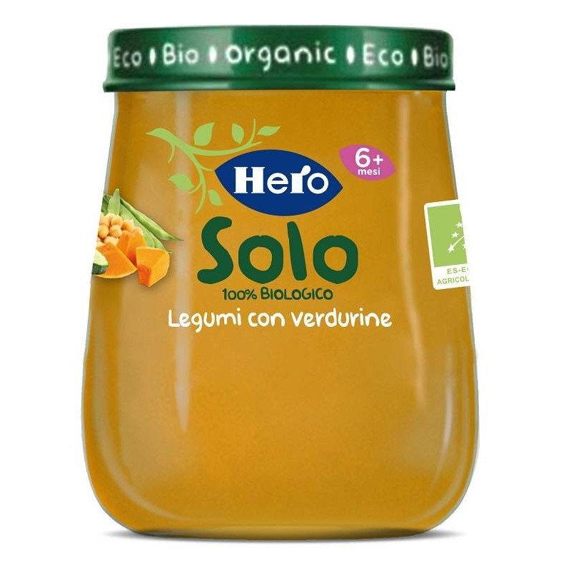 Fater Hero Baby Solo Omogeneizzato Legumi Verdure 120 G