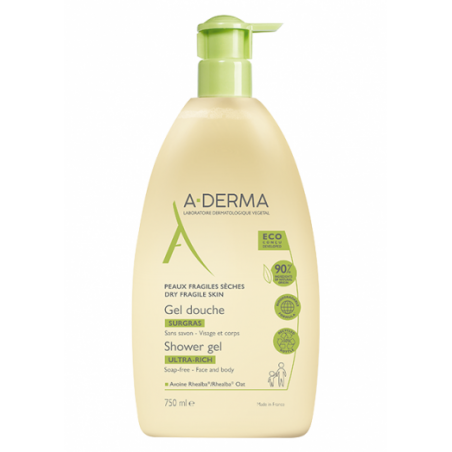 Aderma Les Indispensables Gel Doccia Surgras 750 Ml