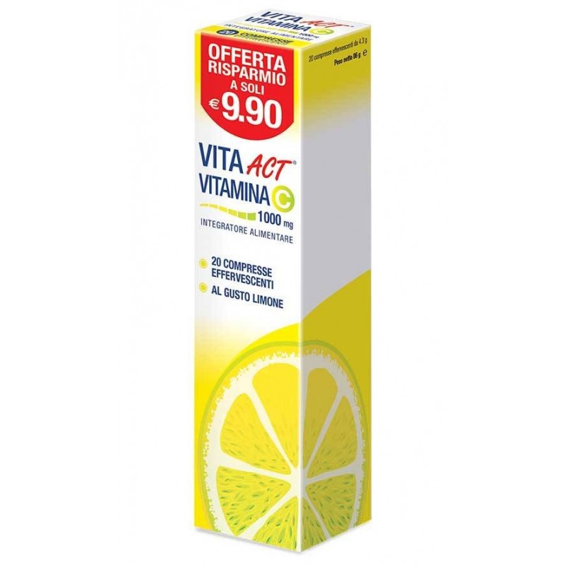 F&f Vitamina C Act 1000 20 Compresse Effervescenti