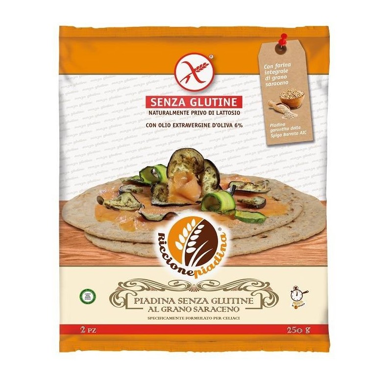 Riccione Piadina Senza Glutine Al Grano Saraceno 2 X 125 G Fuori Frigo