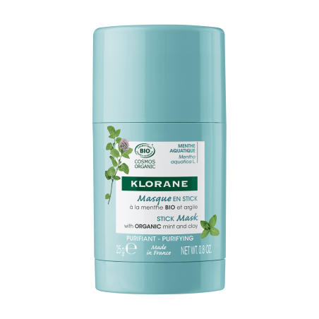 Klorane Maschera Stick Purificante Menta Acquatica 25 G