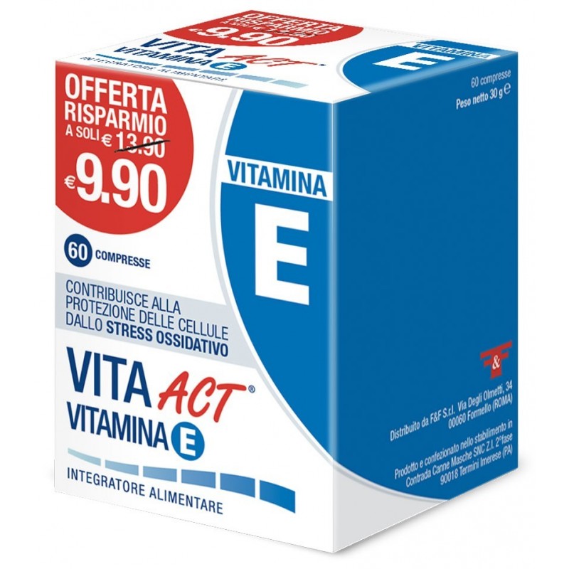 F&f Vita Act Vitamina E 60 Compresse