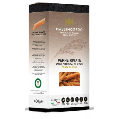 Massimo Zero Pasta Crusca Riso Penne 400 G