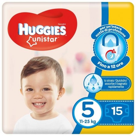 Kimberly Clark Italia Huggies Unistar Base 5 15 Pezzi