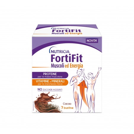 Danone Nutricia Soc. Ben. Fortifit Muscoli&energia Cacao 7 Bustine