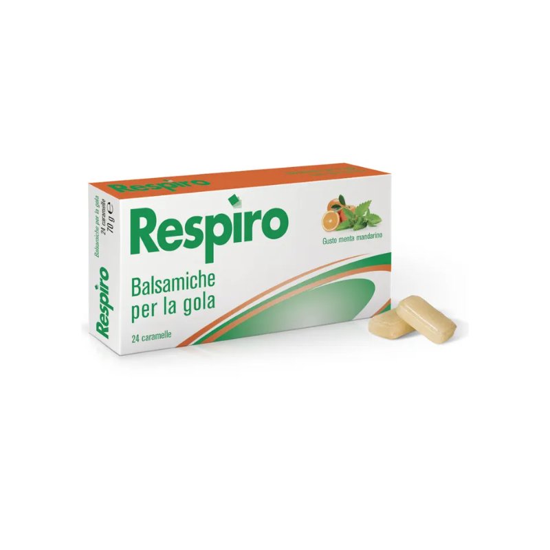 Montefarmaco Pumilene Respiro Caramelle Per La Gola Menta Mandarino 70 G