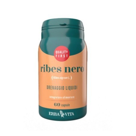 Erba Vita Ribes Nero Supporto per drenaggio liquidi e supporto articolare 60 capsule