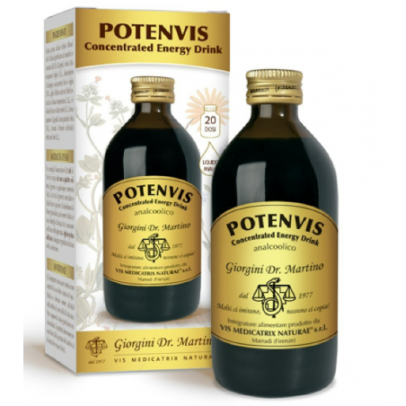 Dr. Giorgini Ser-vis Potenvis Concentrated Energy Drink Liquido Analcoolico 200 Ml