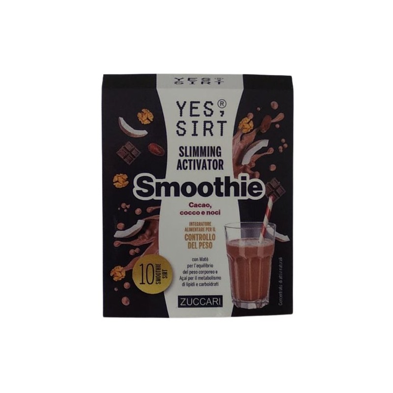 Zuccari Yes Sirt Smoothie Cacao Cocco Noci 10 Pezzi X 30 G