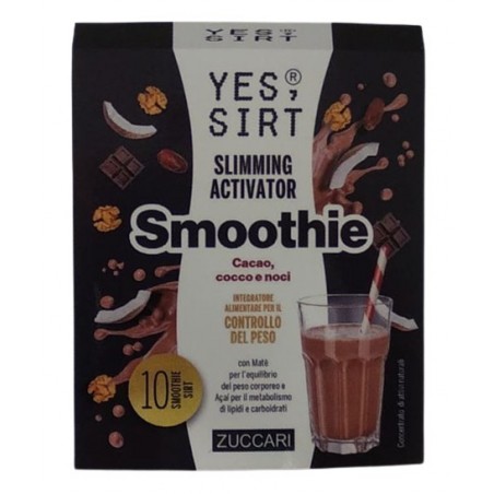 Zuccari Yes Sirt Smoothie Cacao Cocco Noci 10 Pezzi X 30 G