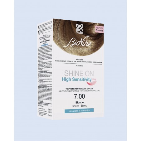 I. C. I. M. Internation Shine On High Sensitivity Plus Biondo 7,00 Rivelatore In Crema 75 Ml + Crema Colorante 50 Ml