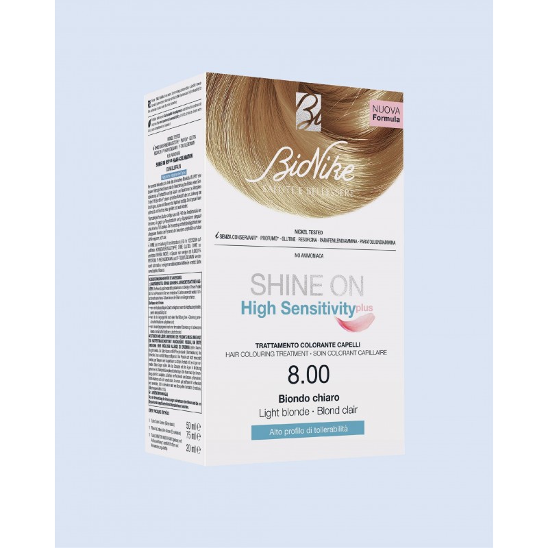 I. C. I. M. Internation Shine On High Sensitivity Plus Biondo Chiaro 8,00 Rivelatore In Crema 75 Ml + Crema Colorante 50 Ml