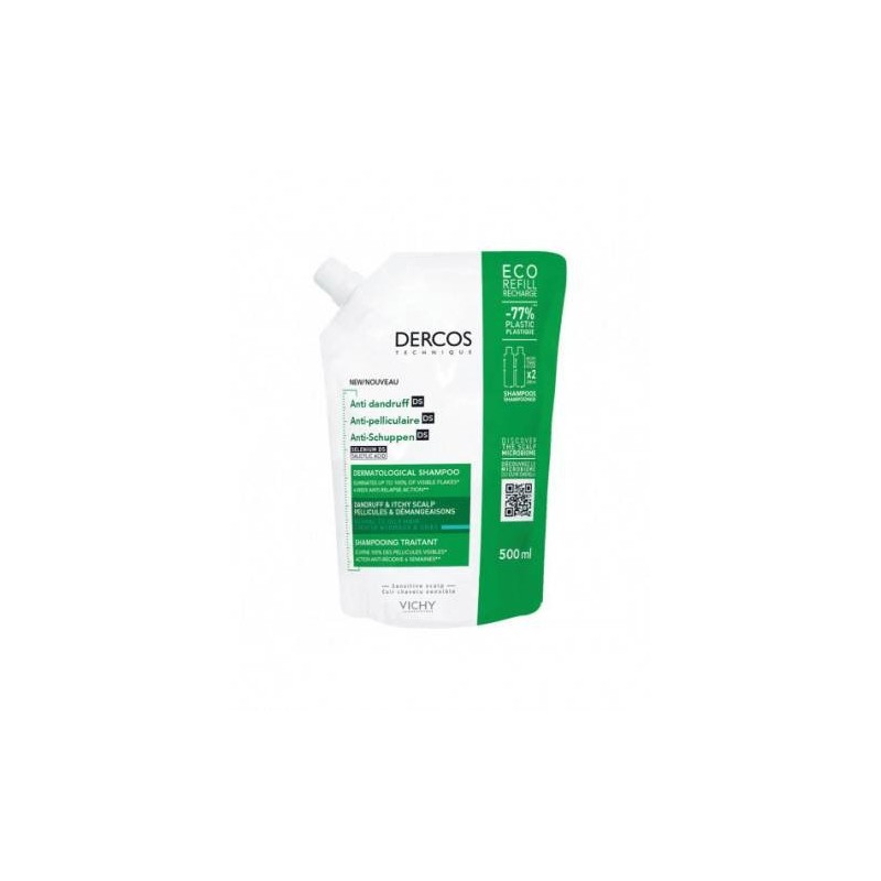 Vichy Dercos Eco Ricarica Shampoo Anti Forfora 500 Ml