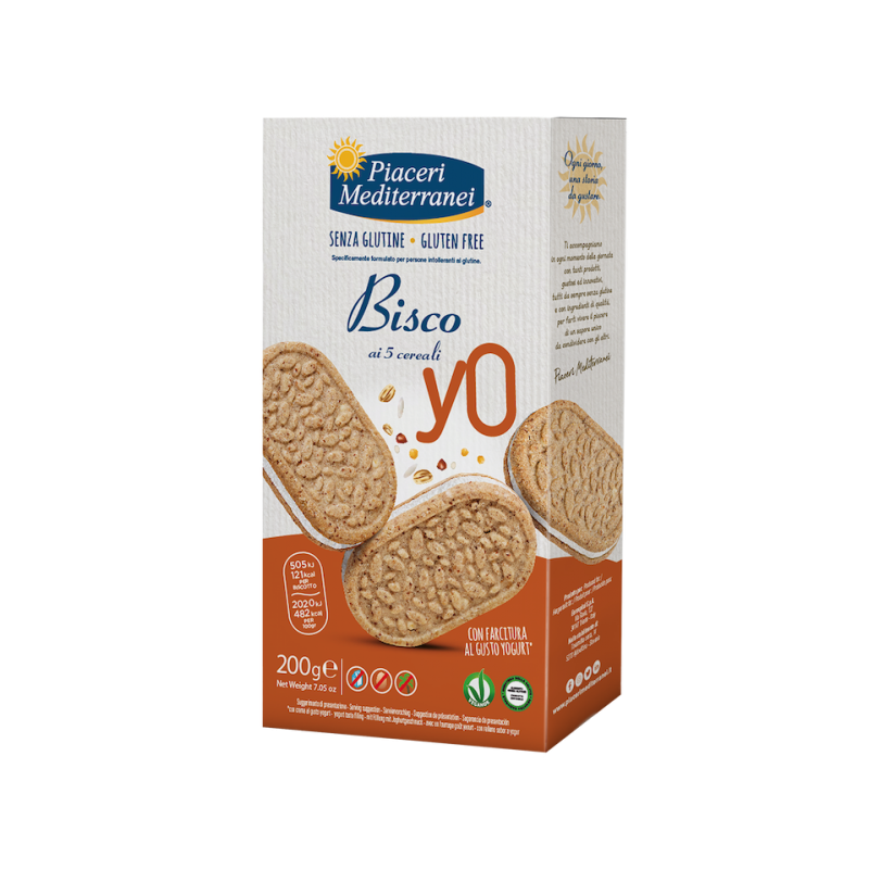 Eurospital Piaceri Mediterranei Bisco Yo 5 Cereali 200 G