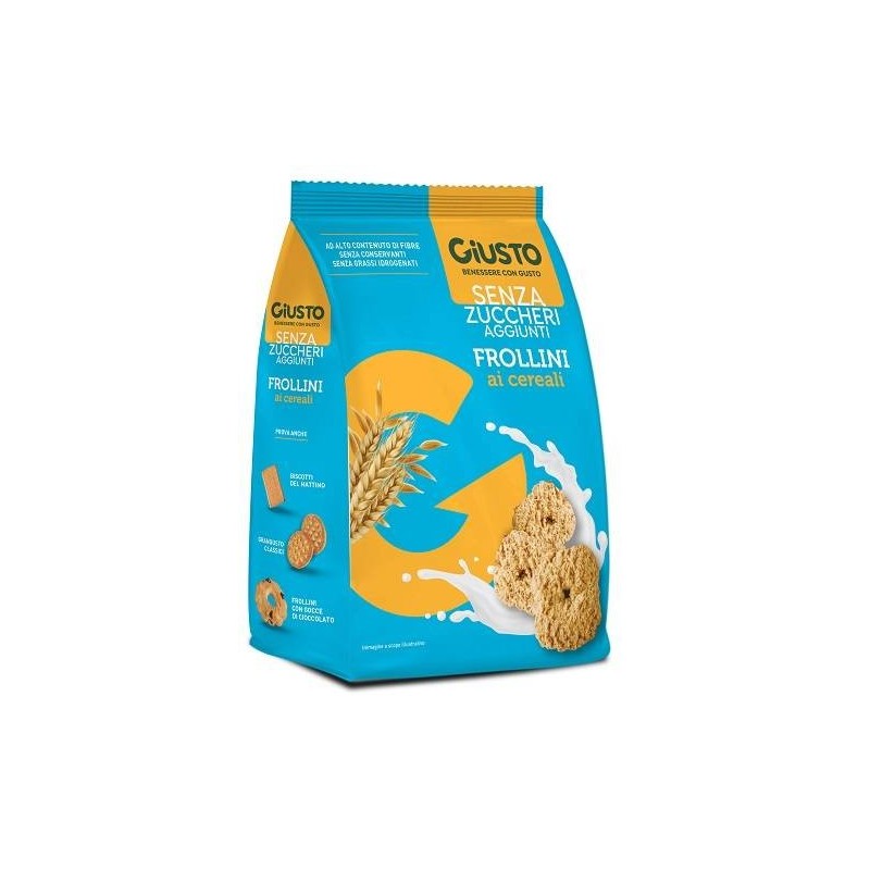 Farmafood Giusto Senza Zucchero Frollini Ai Cereali Senza Zucchero 350 G