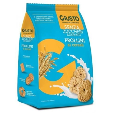 Farmafood Giusto Senza Zucchero Frollini Ai Cereali Senza Zucchero 350 G