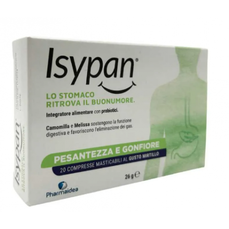 Pharmaidea Isypan Pesantezza Gonfiore 20 Compresse Masticabili