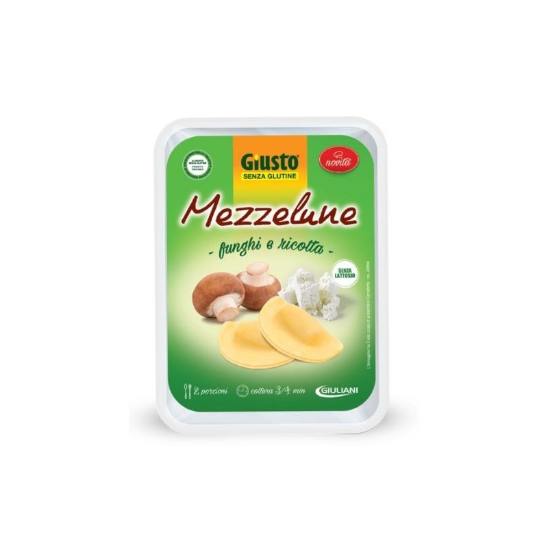 Farmafood Giusto Senza Glutine Mezzelune Emiliane Funghi E Ricotta 250 G