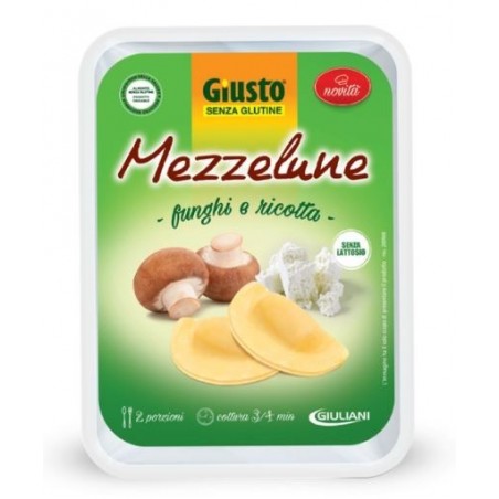 Farmafood Giusto Senza Glutine Mezzelune Emiliane Funghi E Ricotta 250 G