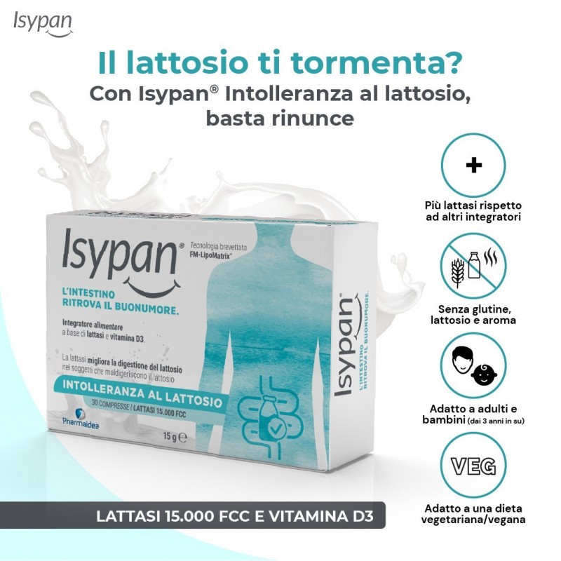 Pharmaidea Isypan Intolleranza Lattosio 30 Compresse