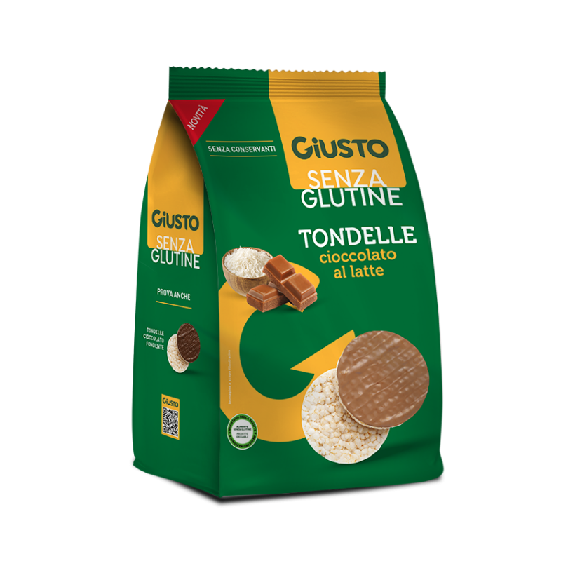 Farmafood Giusto Senza Glutine Tondelle Al Cioccolato Al Latte 60 G