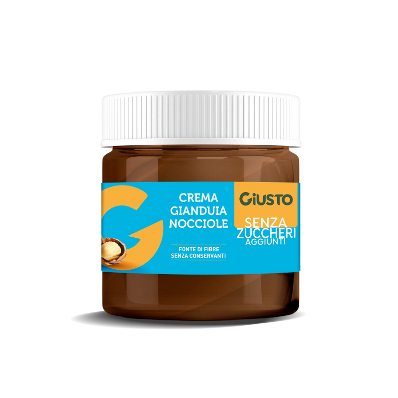 Farmafood Giusto Senza Zucchero Crema Gianduia Nocciole 200 G