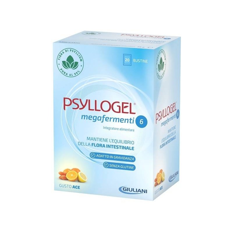 Giuliani Psyllogel Megafermenti 6 Gusto Ace 20 Bustine