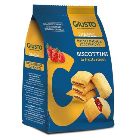 Farmafood Giusto Diabel Biscottini Frutti Rossi 250 G