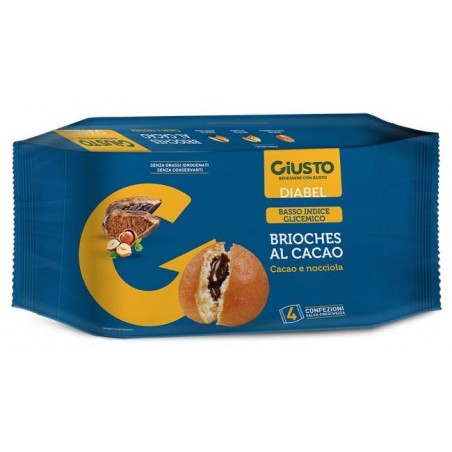 Farmafood Giusto Diabel Brioche Cacao 4 Pezzi Da 45 G