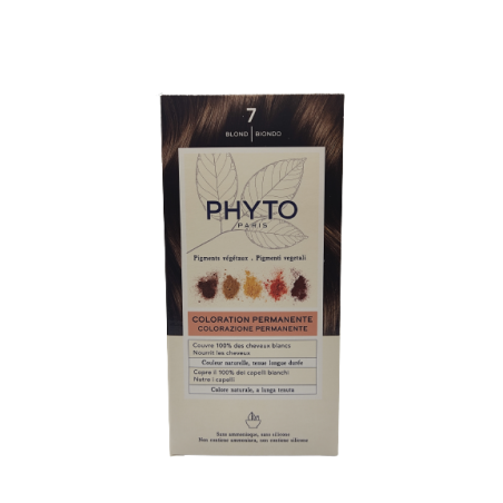 Phyto Color Kit 7 Biondo 1 Latte 50 Ml + 1 Crema 50 Ml + 1 Maschera 12 Ml