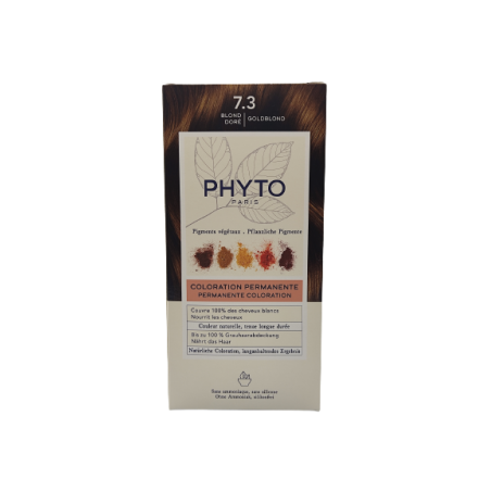 Phyto Color Kit 7,3 Biondo Dorato 1 Latte 50 Ml + 1 Crema 50 Ml + 1 Maschera 12 Ml