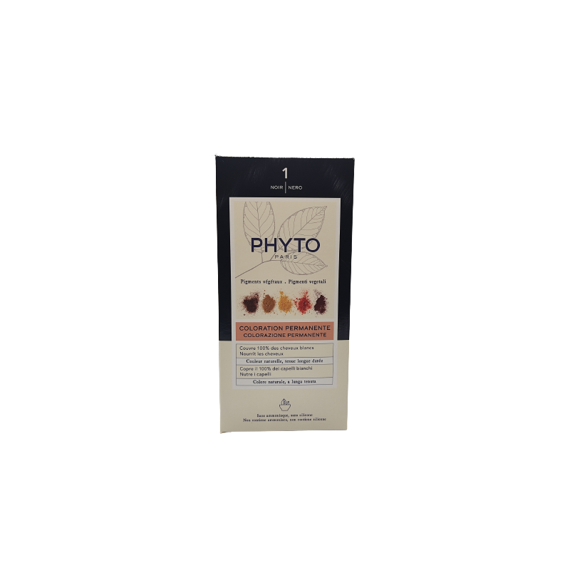 Phyto Color Kit 1 Nero 1 Latte 50 Ml + 1 Crema 50 Ml + 1 Maschera 12 Ml