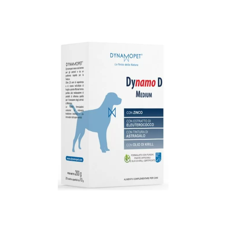 Dynamopet Dynamo D Medium 20 Bustine Da 10 G