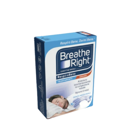 E. F. A. S. Cerotti Nasali Breathe Right Trasparenti Grandi 10 Pezzi