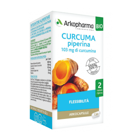 Arkopharma Arko Capsule Curcuma + Piperina 130 Capsule