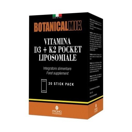 Promopharma Vitamina D3+k2 Liposomiale Pocket 20 Stick