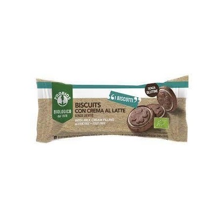 Probios Societa' Benefit Probios Biscuits Crema Latte 4 Pezzi Da 24 G