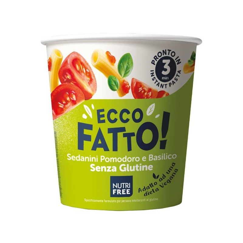 Nt Food Nutrifree Ecco Fatto Sedanini Pomodoro E Basilico 70 G