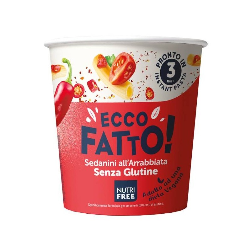 Nt Food Nutrifree Ecco Fatto Sedanini All'arrabbiata 70 G