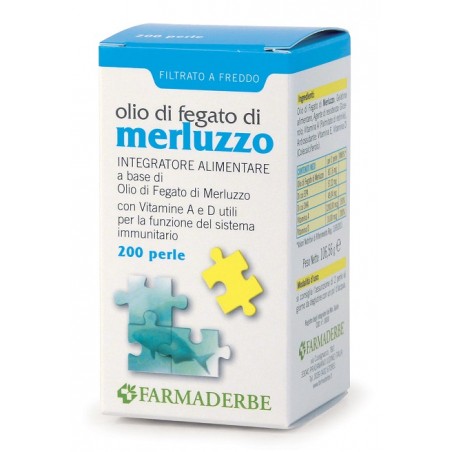 Farmaderbe Olio Di Fegato Di Merluzzo 70 Perle