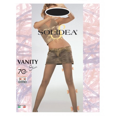 Solidea By Calzificio Pinelli Vanity 70 Sheer Collant Vita Bassa Nero 2 M